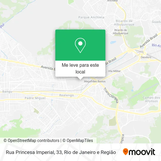 Rua Princesa Imperial, 33 mapa