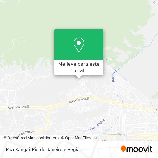 Rua Xangai mapa