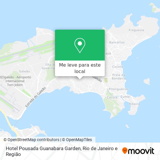 Hotel Pousada Guanabara Garden mapa