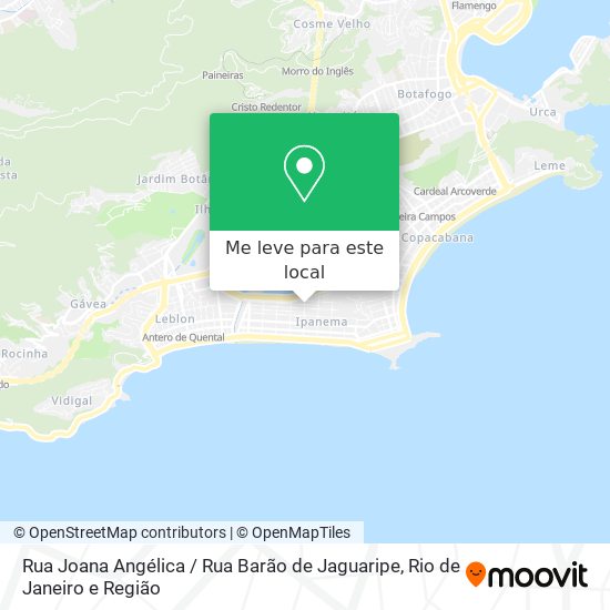 Rua Joana Angélica / Rua Barão de Jaguaripe mapa