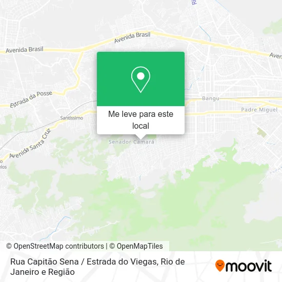 Rua Capitão Sena / Estrada do Viegas mapa