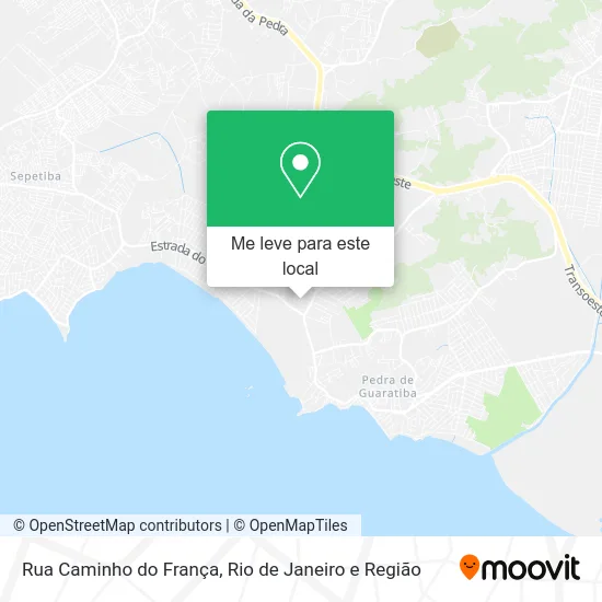 Rua Caminho do França mapa