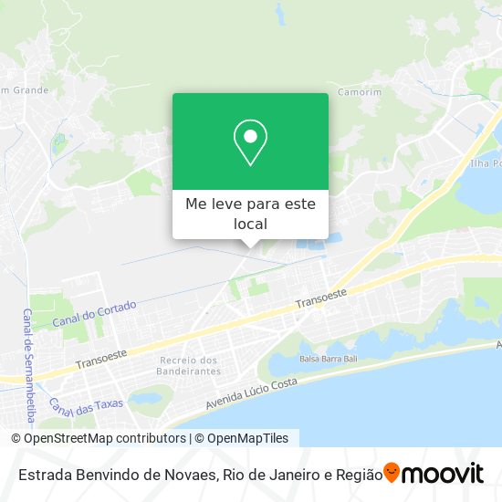 Estrada Benvindo de Novaes mapa