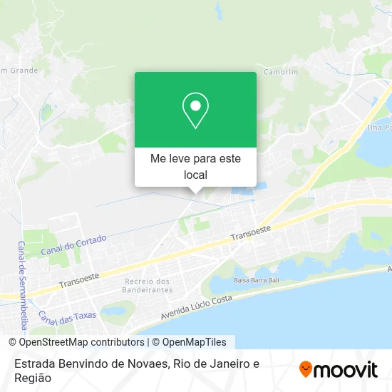 Estrada Benvindo de Novaes mapa