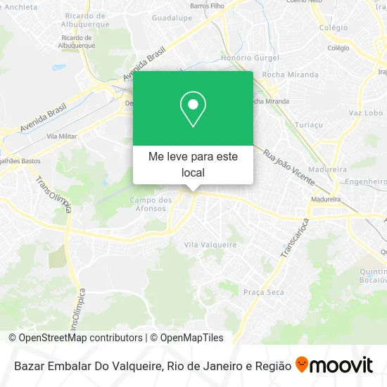 Bazar Embalar Do Valqueire mapa