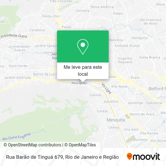 Rua Barão de Tinguá 679 mapa