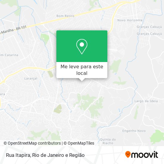 Rua Itapira mapa