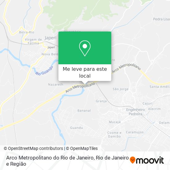 Arco Metropolitano do Rio de Janeiro mapa