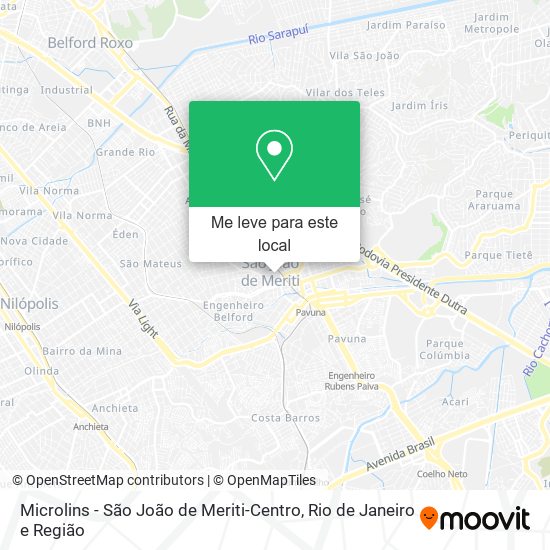 Microlins - São João de Meriti-Centro mapa