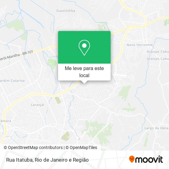 Rua Itatuba mapa