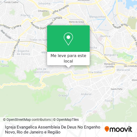 Igreja Evangelica Assembleia De Deus No Engenho Novo mapa