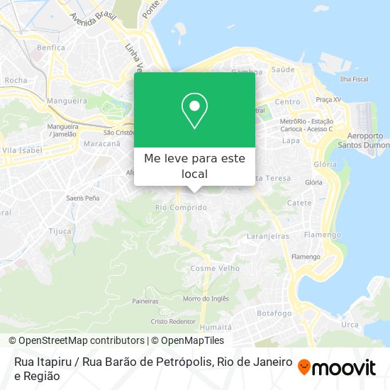 Rua Itapiru / Rua Barão de Petrópolis mapa