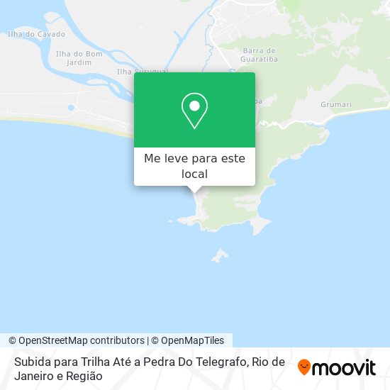 Subida para Trilha Até a Pedra Do Telegrafo mapa