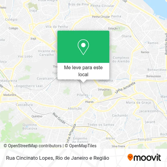 Rua Cincinato Lopes mapa