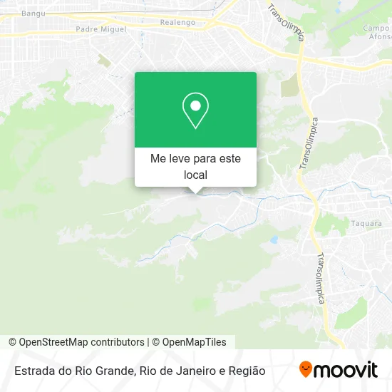 Estrada do Rio Grande mapa