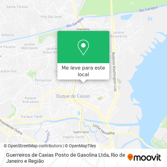 Guerreiros de Caxias Posto de Gasolina Ltda mapa