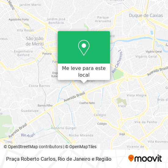 Praça Roberto Carlos mapa