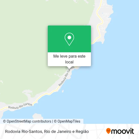 Rodovia Rio-Santos mapa