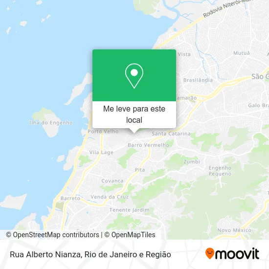 Rua Alberto Nianza mapa