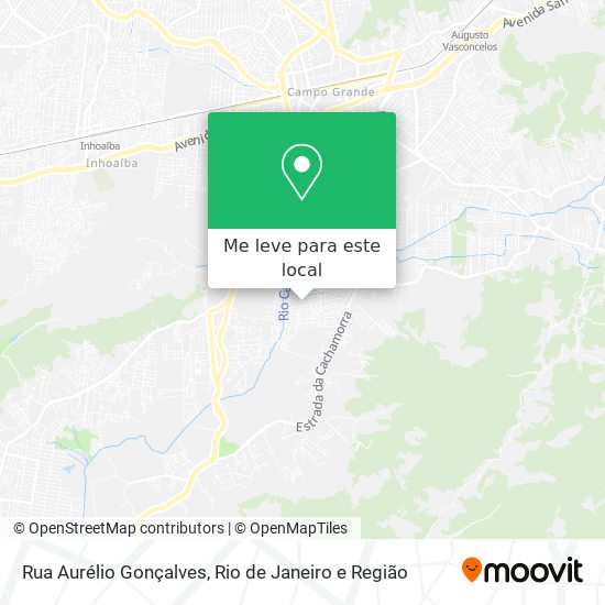 Rua Aurélio Gonçalves mapa