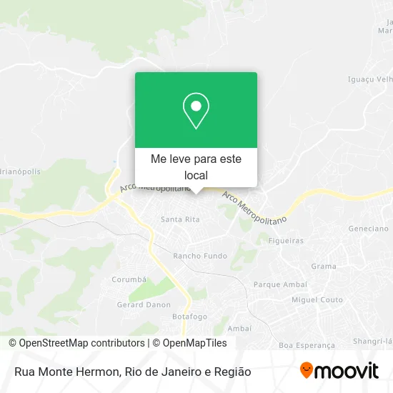 Rua Monte Hermon mapa