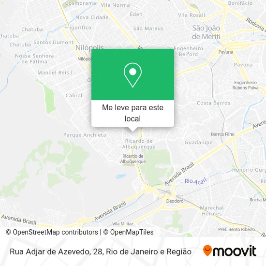 Rua Adjar de Azevedo, 28 mapa