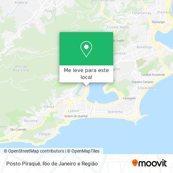 Posto Piraquê mapa