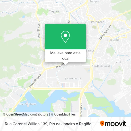 Rua Coronel Willian 139 mapa