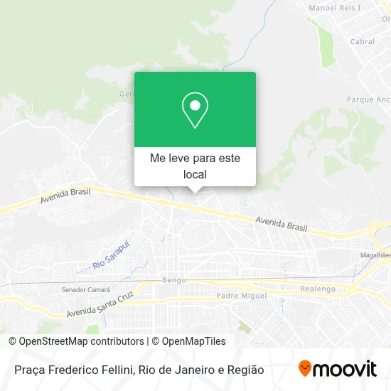 Praça Frederico Fellini mapa