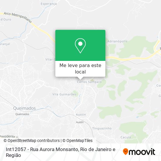 Int12057 - Rua Aurora Monsanto mapa