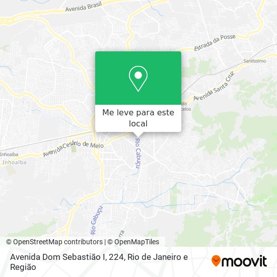Avenida Dom Sebastião I, 224 mapa