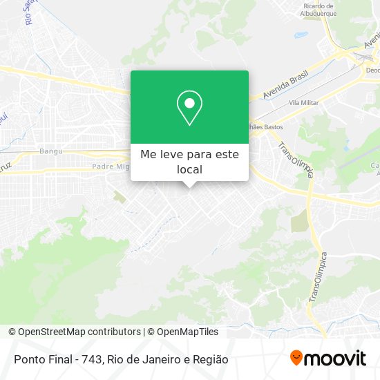 Ponto Final - 743 mapa