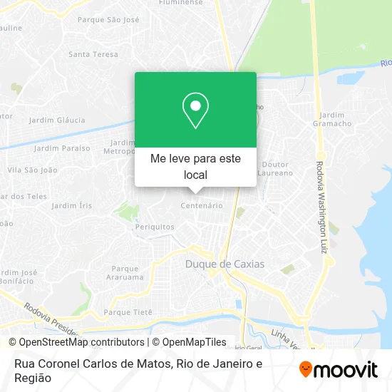 Rua Coronel Carlos de Matos mapa