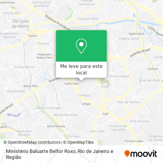 Ministério Baluarte Belfor Roxo mapa