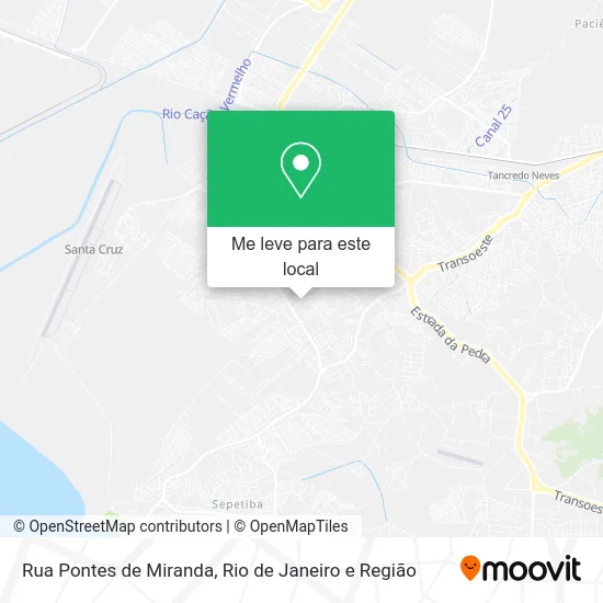 Rua Pontes de Miranda mapa