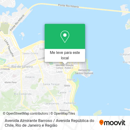 Avenida Almirante Barroso / Avenida República do Chile mapa