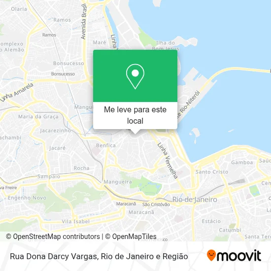 Rua Dona Darcy Vargas mapa
