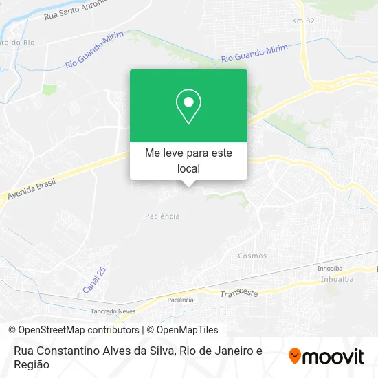 Rua Constantino Alves da Silva mapa