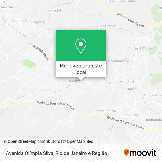 Avenida Olímpia Silva mapa