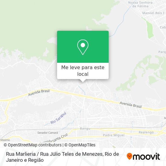 Rua Marlieria / Rua Júlio Teles de Menezes mapa