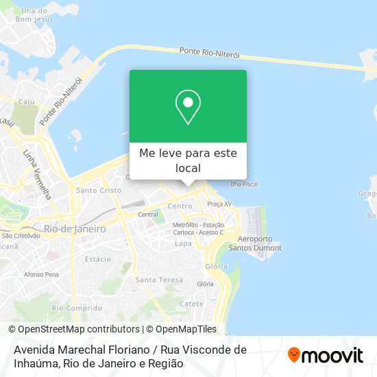 Avenida Marechal Floriano / Rua Visconde de Inhaúma mapa