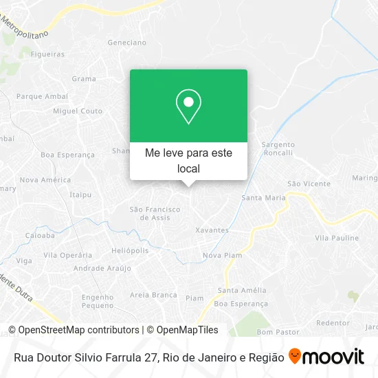 Rua Doutor Silvio Farrula 27 mapa