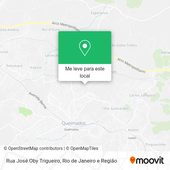 Rua José Oby Trigueiro mapa