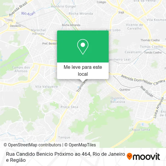 Rua Candido Benicio Próximo ao 464 mapa