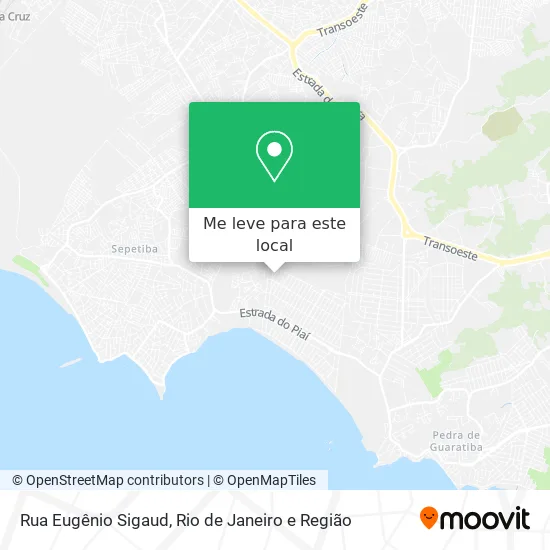 Rua Eugênio Sigaud mapa
