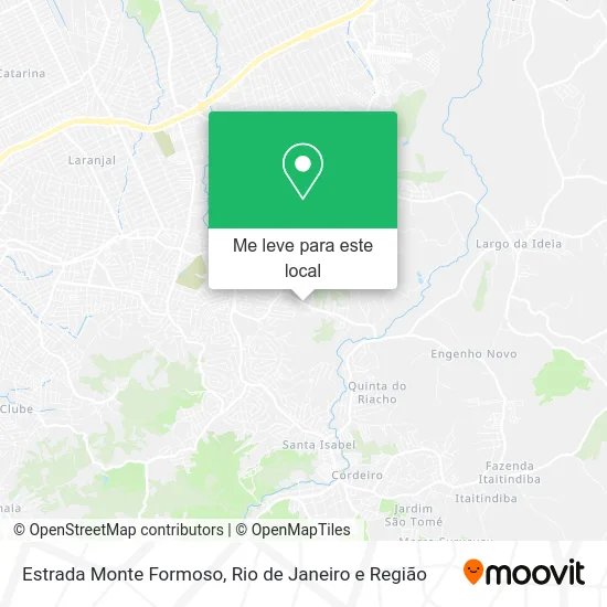 Estrada Monte Formoso mapa