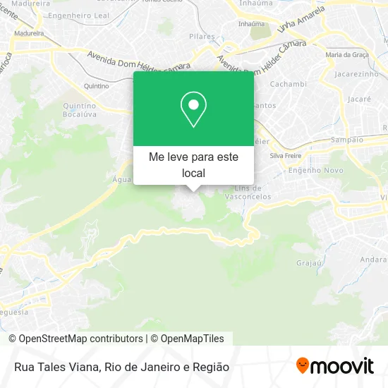 Rua Tales Viana mapa