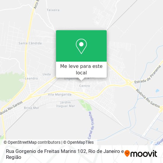 Rua Gorgenio de Freitas Marins 102 mapa