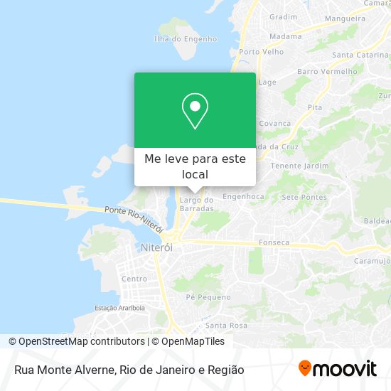 Rua Monte Alverne mapa