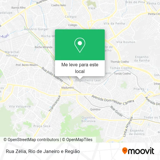 Rua Zélia mapa